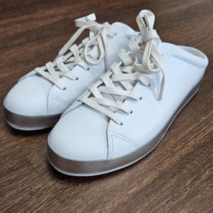 Rag & Bone White/Silver Mules (Slip-on Sneakers) (Fit Like 10.5)